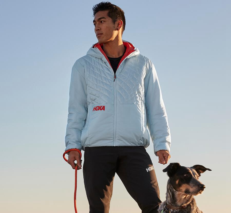 Hoka One One Womens Jackets - Puffy - Blue - FDLN20745
